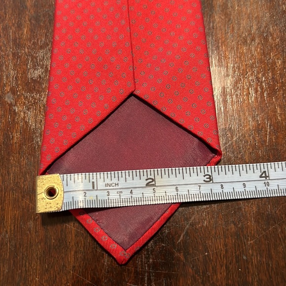 Vintage Mark of California Mens Red  Tie - Picture 7 of 7